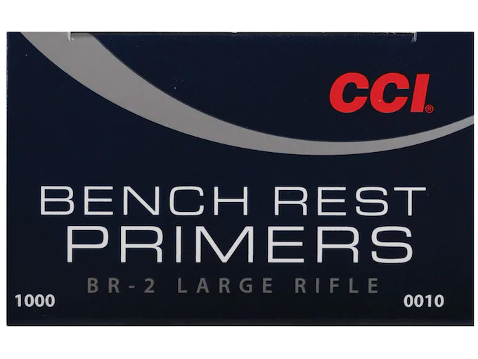CCI Large Rifle Bench Rest Primers #BR2 Box of 1000 (10 Trays of 100) CCI Large Rifle Bench Rest Primers #BR2 Box of 1000 (10 Trays of 100) - Ammunition - Tactical Glock Co