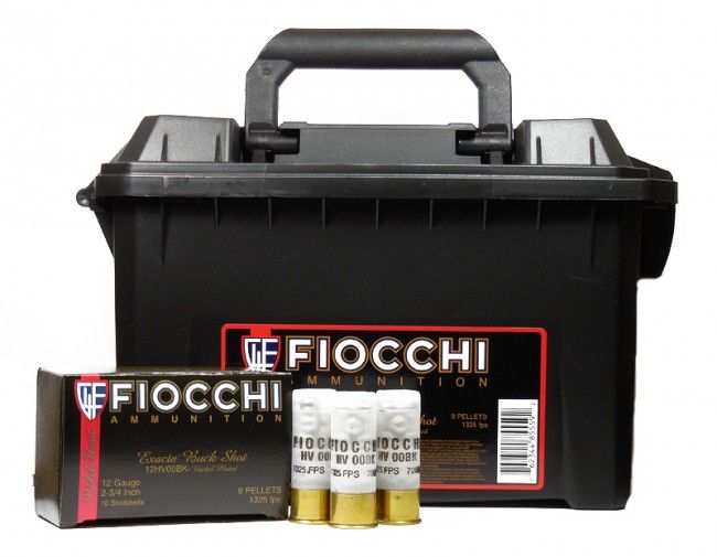 FIOCCHI 12 GA 2-3/4 IN 00 BUCK HIGH VELOCITY 80 RD CAN FIOCCHI 12 GA 2-3/4 IN 00 BUCK HIGH VELOCITY 80 RD CAN - Ammunition - Tactical Glock Co