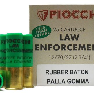 FIOCCHI 12 GA. 2-3/4″ RUBBER BATON SLUG - Ammunition | Tactical Glock Co