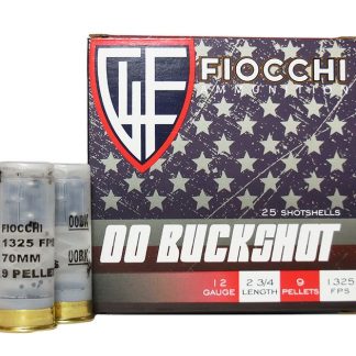 FIOCCHI 12 GAUGE 2-3/4 IN 00 BUCKSHOT - Ammunition | Tactical Glock Co