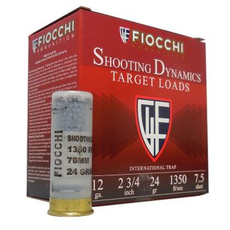 FIOCCHI 12GA 2 3/4″ – 24 GM LEAD CHILL 7.5 - Ammunition | Tactical Glock Co