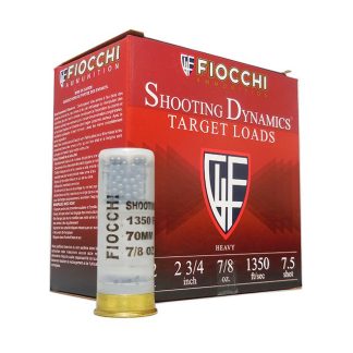 FIOCCHI 12GA 2 3/4″ – 7/8OZ LEAD CHILL 7.5 - Ammunition | Tactical Glock Co