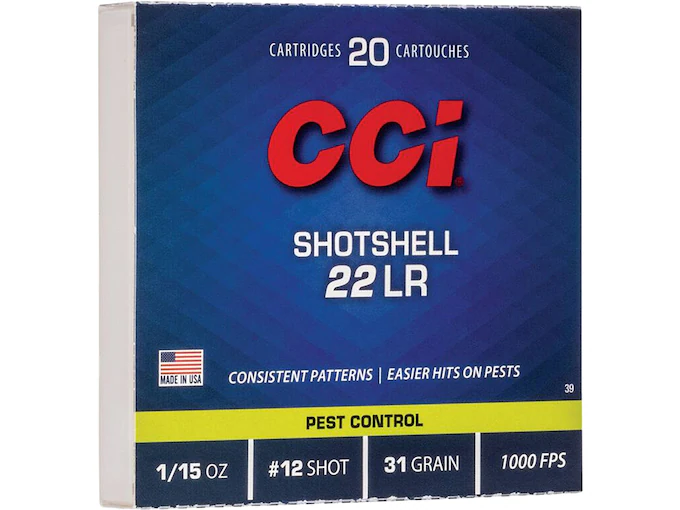 Shop CCI Shotshell 22LR Ammo 31 Grain Lead Shot Shop CCI Shotshell 22LR Ammo 31 Grain Lead Shot - Handguns - Tactical Glock Co