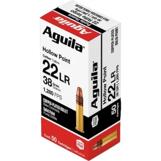 Aguila Super Extra High Velocity 22LR Ammo 38 Grain Plated Hollow Point Direct - Tactical Glock Switches | Tactical Glock Co