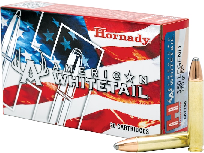 Hornady American Whitetail 350 Legend Ammo 170 Grain Hornady Interlock Jacketed Soft Point 300rounds For Sale Hornady American Whitetail 350 Legend Ammo 170 Grain Hornady Interlock Jacketed Soft Point 300rounds For Sale - Ammunition - Tactical Glock Co