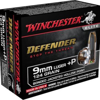 New Winchester Defender 9mm Luger +P Ammo 124 Grain Winchester PDX1 Bonded Jacketed Hollow Point 200 rounds - Ammunition | Tactical Glock Co