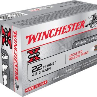 Buy Winchester Super X 22 Hornet Ammo 46 Grain Jacketed Hollow Point  200 rounds - Ammunition | Tactical Glock Co