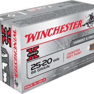 Winchester Super X 25-20 WCF Ammo 86 Grain Jacketed Soft Point Box of 50 - Colored Glock Switches | Tactical Glock Co