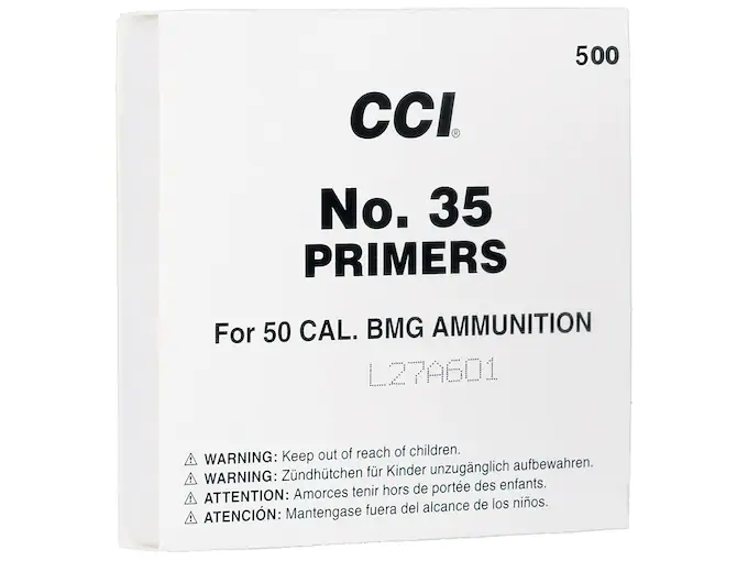 CCI 50 BMG Military Primers #35 CCI 50 BMG Military Primers #35 - Ammunition - Tactical Glock Co