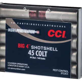 CCI Big 4 Shotshell 45 Colt (Long Colt) Ammo 140 Grain Lead Shot 200 rounds - Colored Glock Switches | Tactical Glock Co